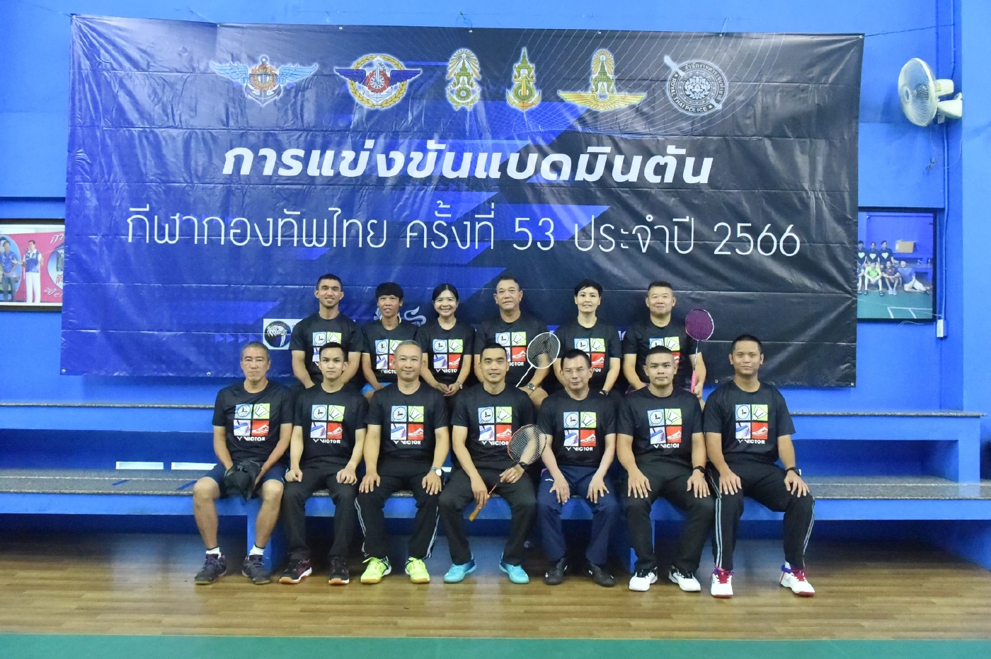 รวมดาวดังทีมชาติเพียบ "พล.ต.กฤตพันธุ์" เยี่ยมชมการแข่งขันแบดฯกองทัพไทย ครั้งที่ 53