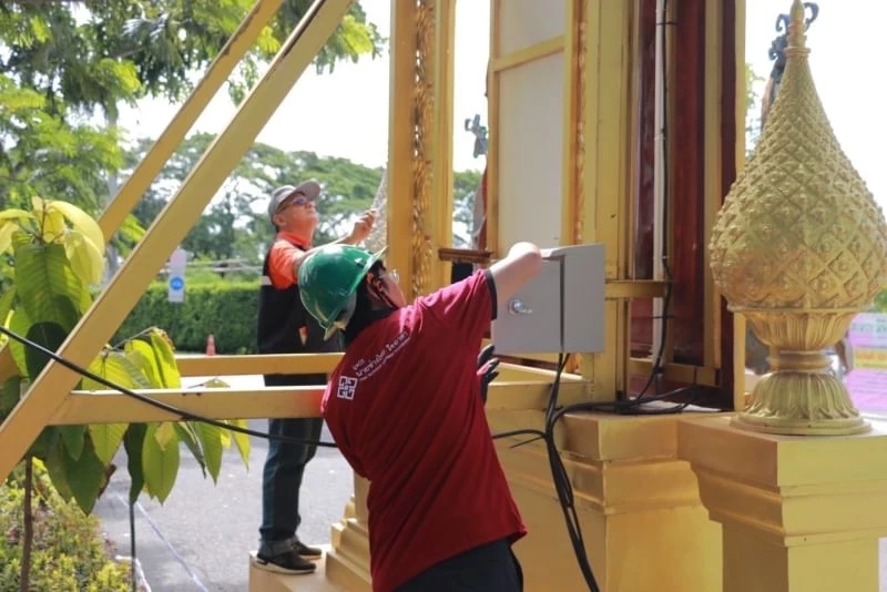 MEA ร่วมกับมูลนิธินายช่างไทย ใจอาสา ตรวจสอบระบบไฟฟ้า สวนวารีภิรมย์