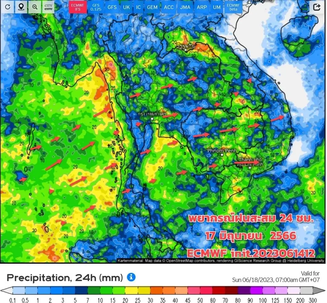พยากรณ์อากาศวันนี้ กรมอุตุฯ เตือน "ฝนฟ้าคะนอง" และ "ฝนตกหนัก" กระทบ 34 จังหวัด