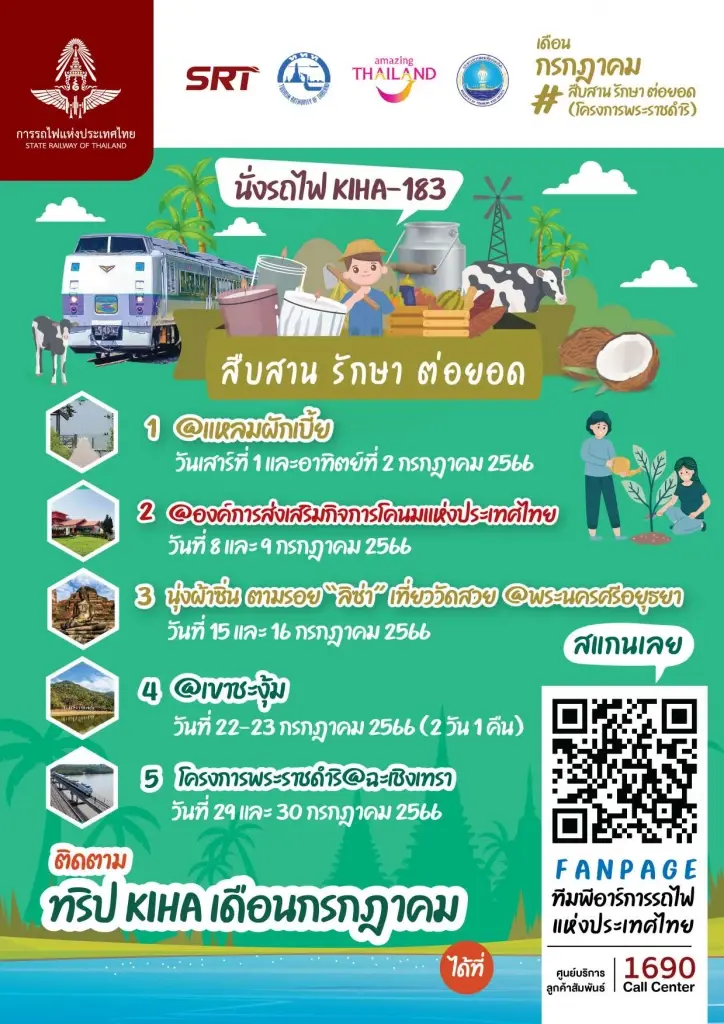 รฟท. เปิดจองตั๋วทริปสุดฟินหน้าฝน ด้วยขบวน KIHA183 ตะลุยเที่ยว 3 แบบ 3 สไตล์