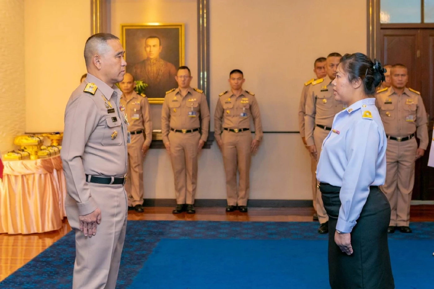 "ผบ.ทร." เป็นประธานพิธีบรรจุขรก. ทดแทนกำลังพลเรือหลวงสุโขทัย ที่เสียชีวิต