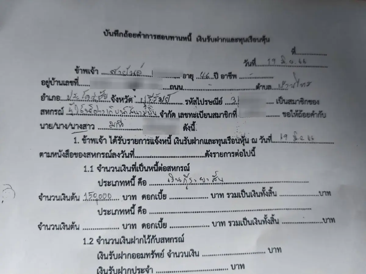 แห่แจ้งความผู้บริหารสหกรณ์ ถูกสวมสิทธิ์กู้เงิน เหยื่อ 60 ราย เสียหายสิบล้าน