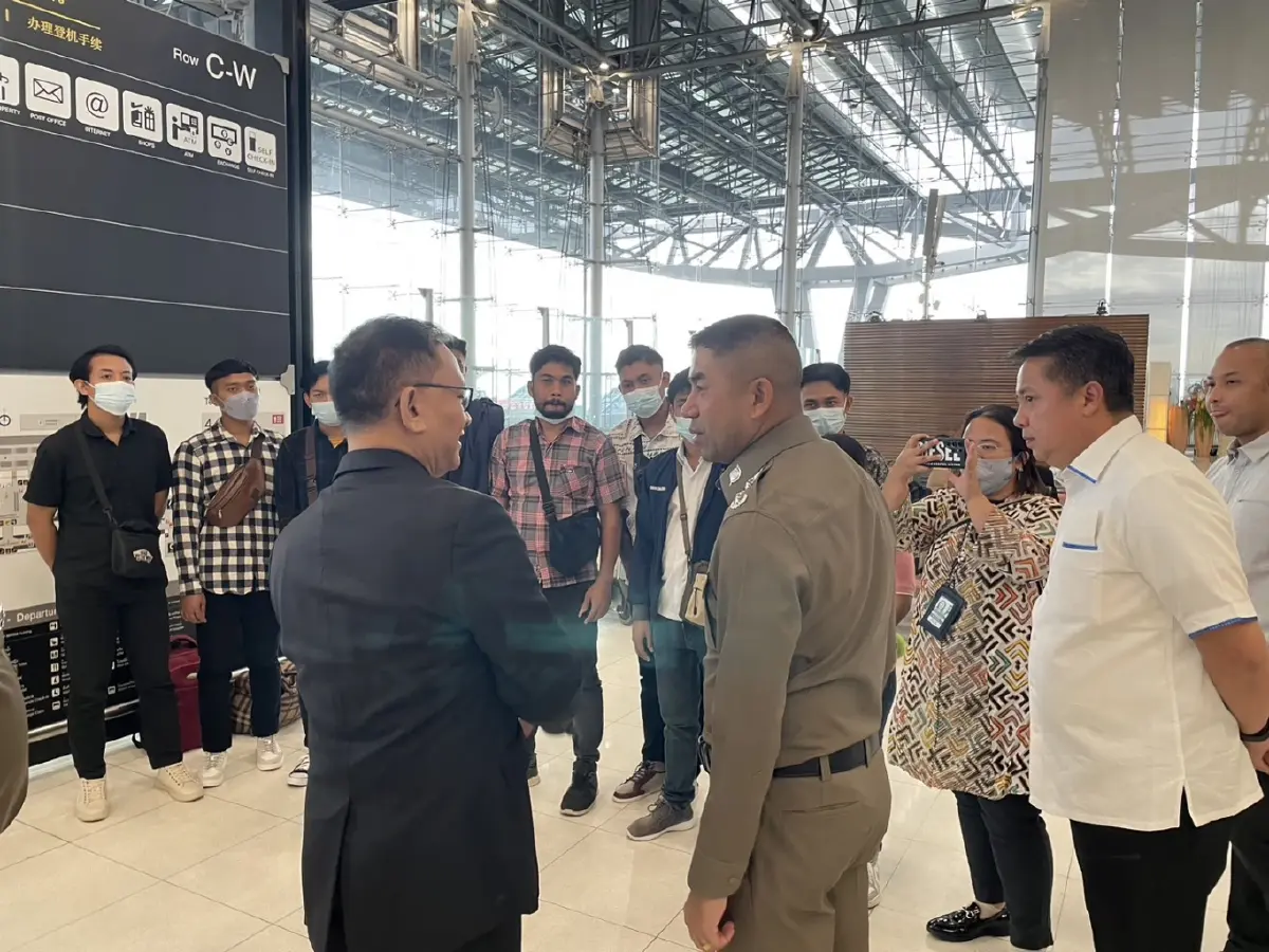 "บิ๊กโจ๊ก" ส่ง 9 เหยื่อกลับอินโดนีเซีย หลังถูกบังคับหลอกผู้อื่นลงทุนคริปโต
