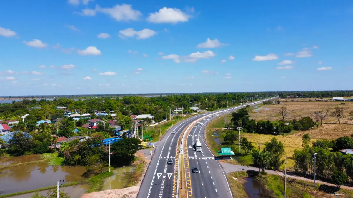 พร้อมใช้! กรมทางหลวงขยาย 4 เลน ทล. 207 สาย บ.วัด-อ.ประทาย จ.นครราชสีมา