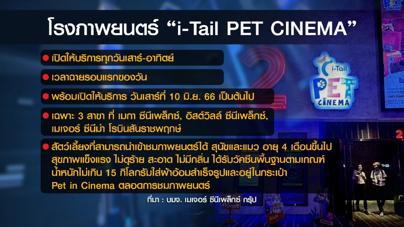 เมเจอร์ ผนึกพาร์เนอร์ปั้นโรงหนังเอาใจทาสหมา-แมว