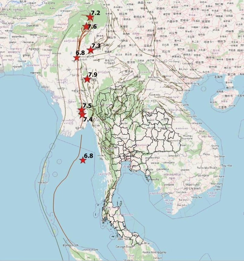 รอยเลื่อน รอยร้าวในเปลือกโลกมีอีกจำนวนมาก เรื่องนี้อาจส่งผลในอนาคต
