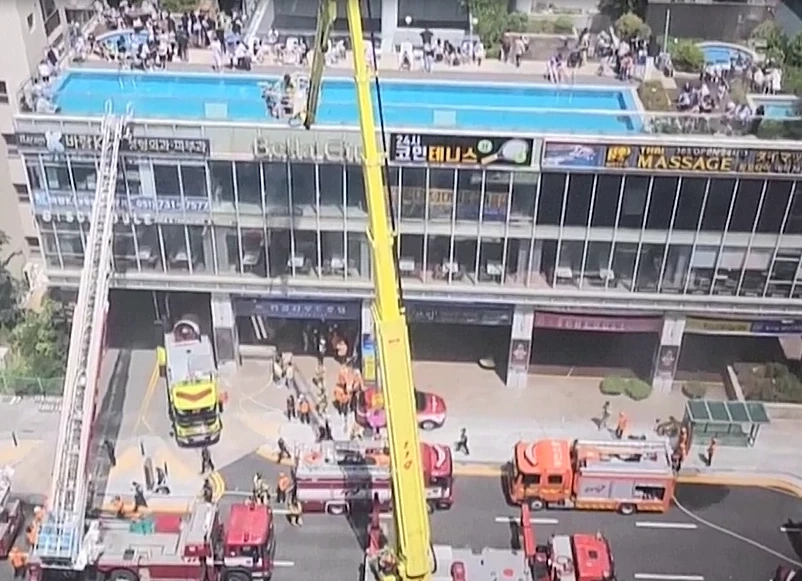 ไฟไหม้โรงแรมในเกาหลีใต้ อพยพเกือบ 170 คน