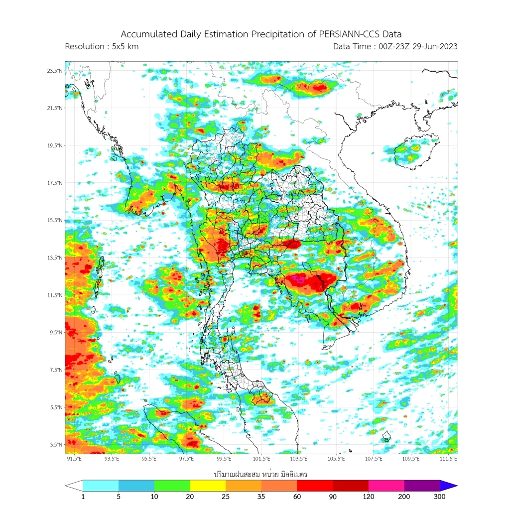 ร่องมรสุมพาดผ่าน กรมอุตุฯเตือน 4 ภาค 44 จว. รับมือ "ฝนฟ้าคะนอง" กทม.ฝนถล่ม 60%