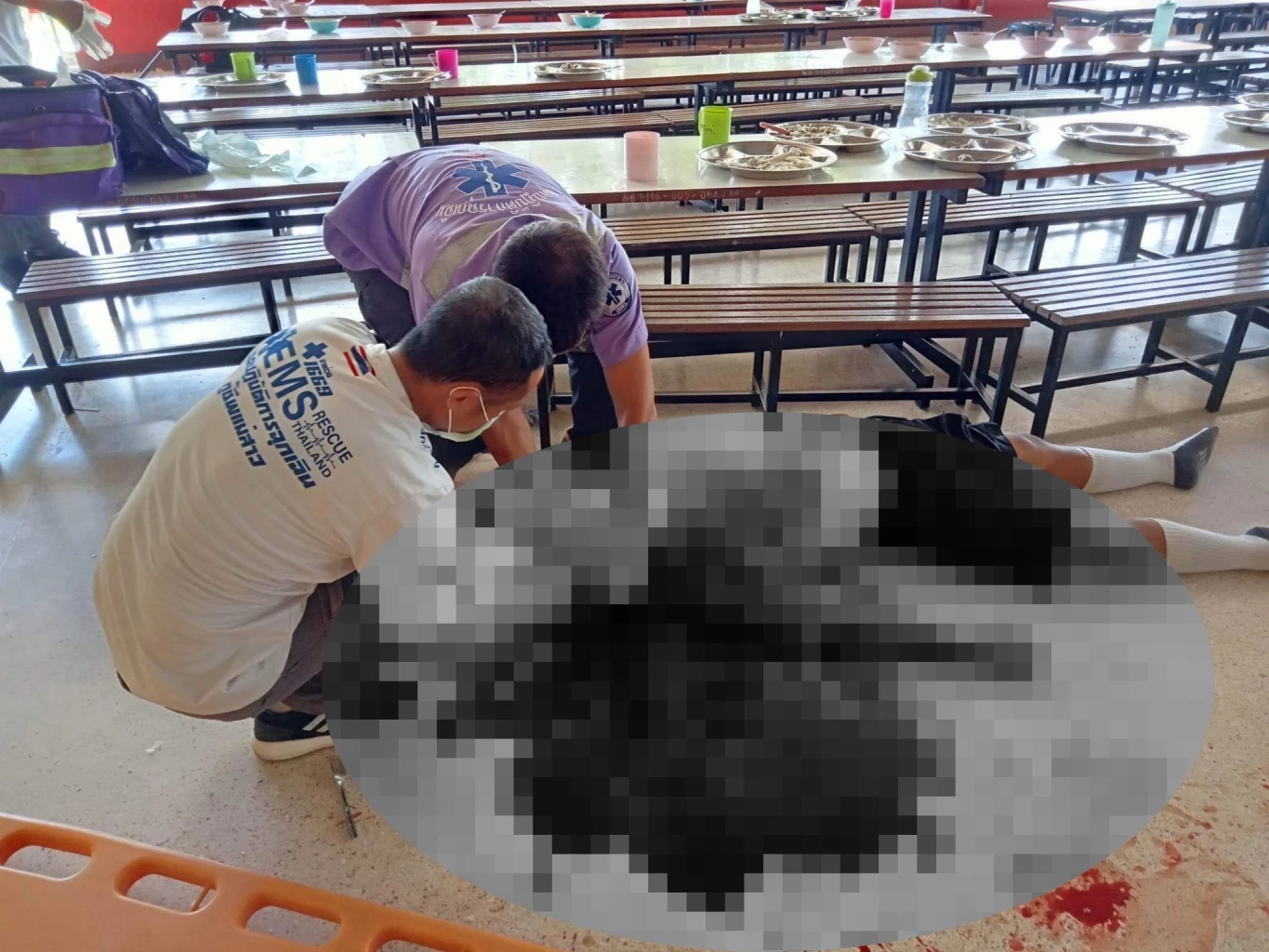 สุดโหด! นักเรียนเชียงใหม่วัย 16 ใช้ขวานจามหัวเพื่อนวัย 14 ดับคาโรงอาหาร