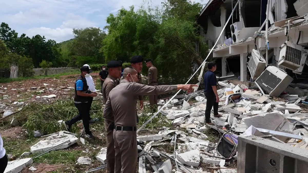 พฐ.ตรวจที่เกิดเหตุ แก๊สระเบิดโรงแรม จ.ราชบุรี ยัน ไม่ใช่ก่อการร้าย