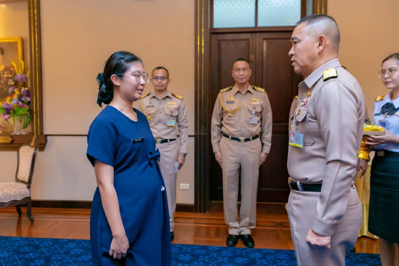 "ผบ.ทร." เป็นประธานพิธีบรรจุขรก. ทดแทนกำลังพลเรือหลวงสุโขทัย ที่เสียชีวิต