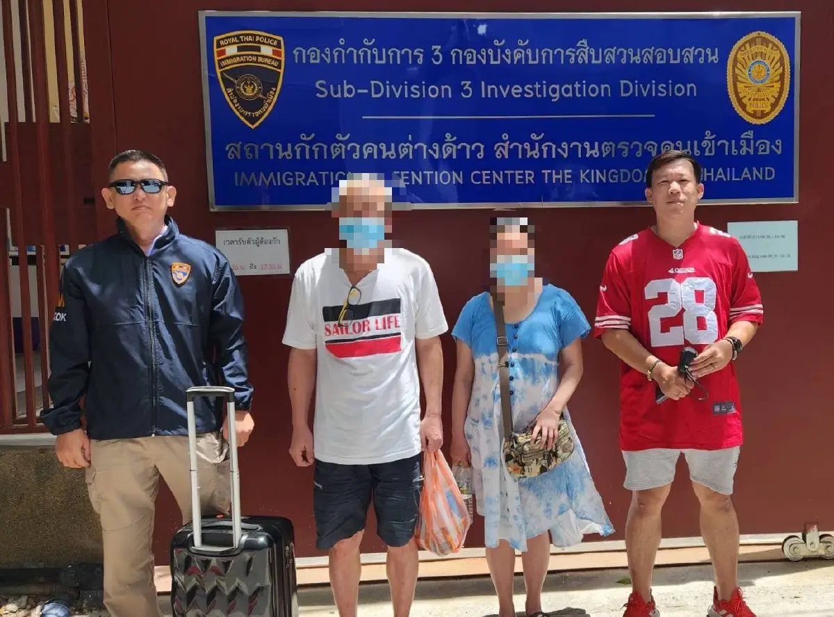 สตม.รวบสองผัวเมียแสบ เปลี่ยนสัญชาติหนีคดีนานกว่า 20 ปี