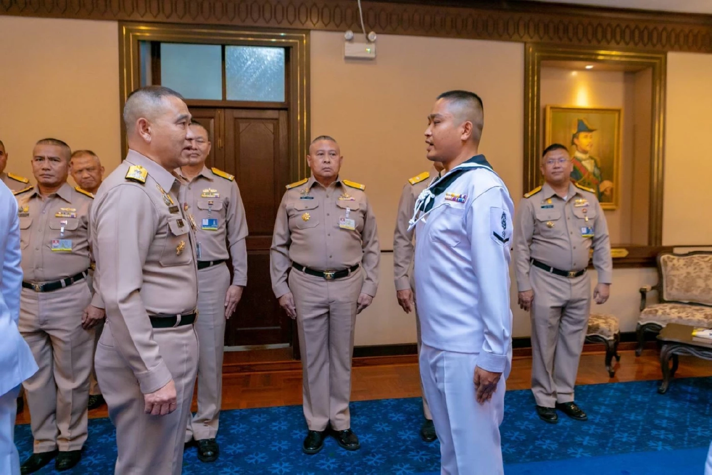 "ผบ.ทร." เป็นประธานพิธีบรรจุขรก. ทดแทนกำลังพลเรือหลวงสุโขทัย ที่เสียชีวิต