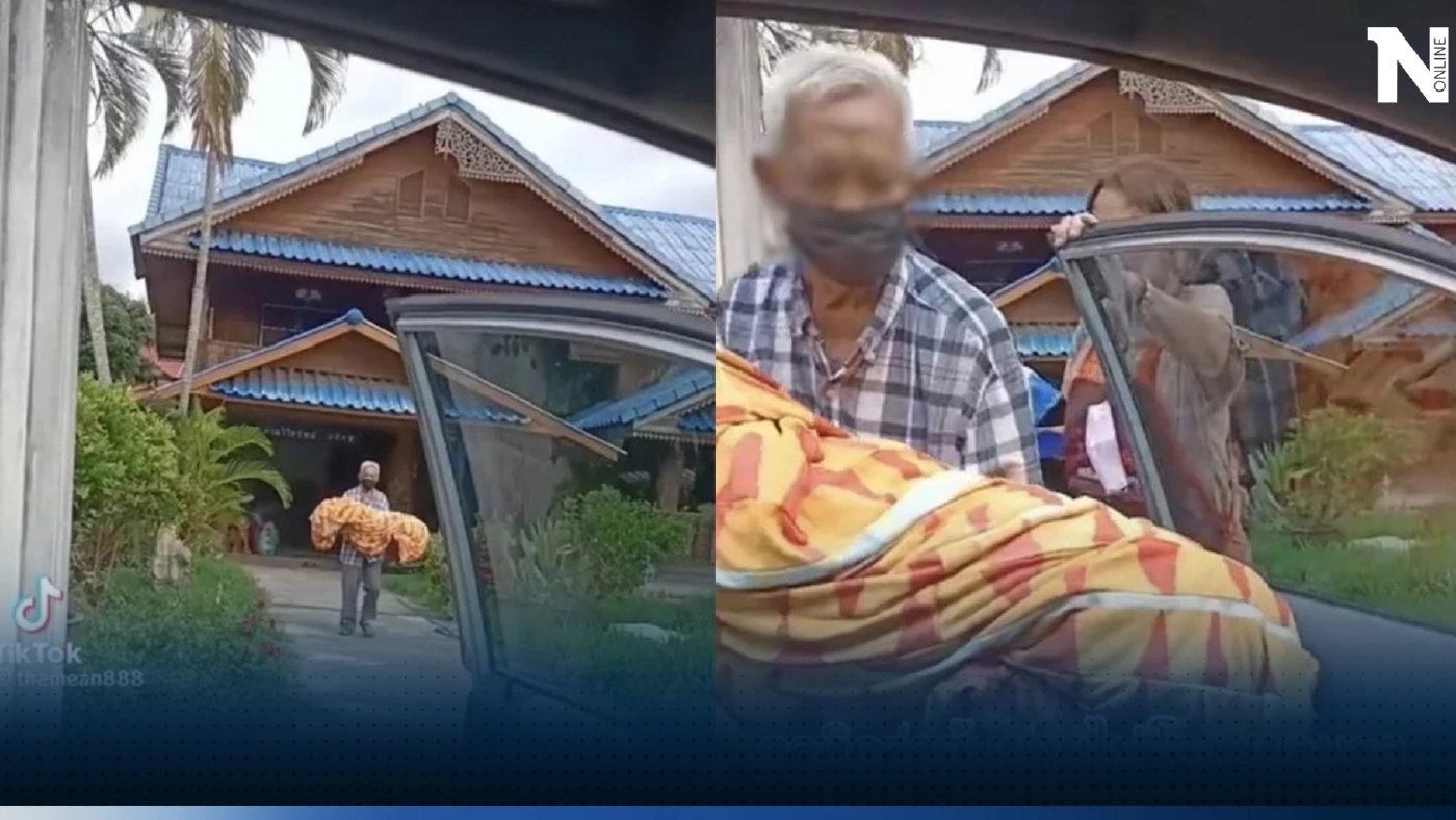 แชร์สนั่น คุณตาอุ้มหมอนข้างเตรียมไปรพ. รู้ความจริง ทำไมภาพนี้บีบหัวใจสุดๆ