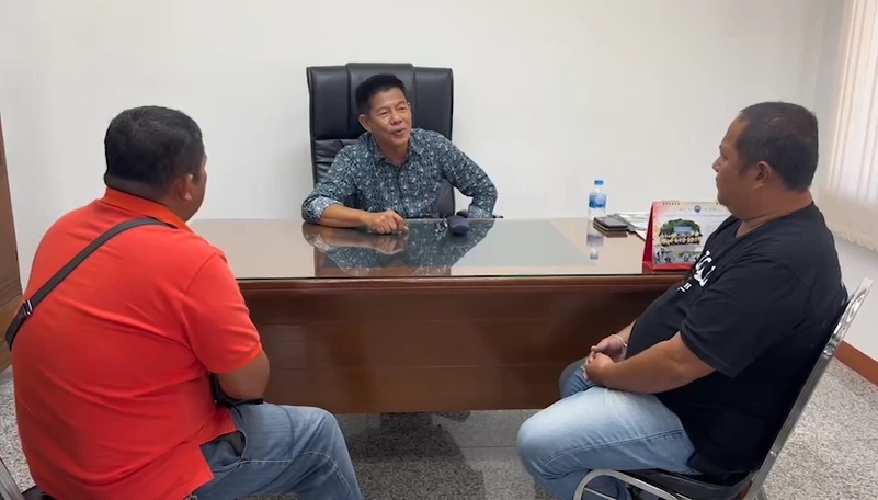 นายรุ่งเรืองสิน วงศ์ทรายทอง นายกเทศมนตรีตำบลบางทราย 