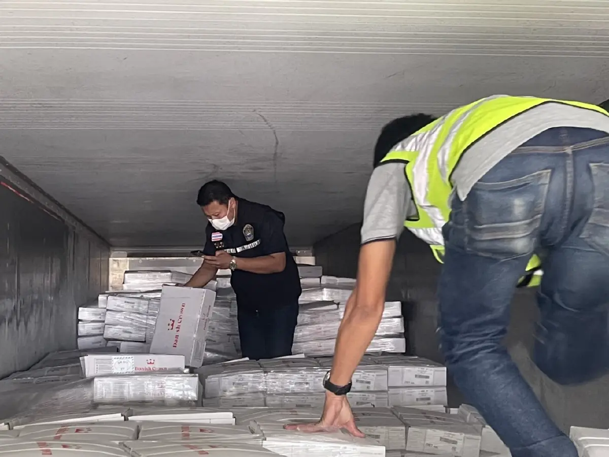 กรมศุลกากร เปิดตู้ของกลางซากหมูเถื่อน 161 ตู้ เตรียมส่งทำลายหลังตรวจเสร็จ