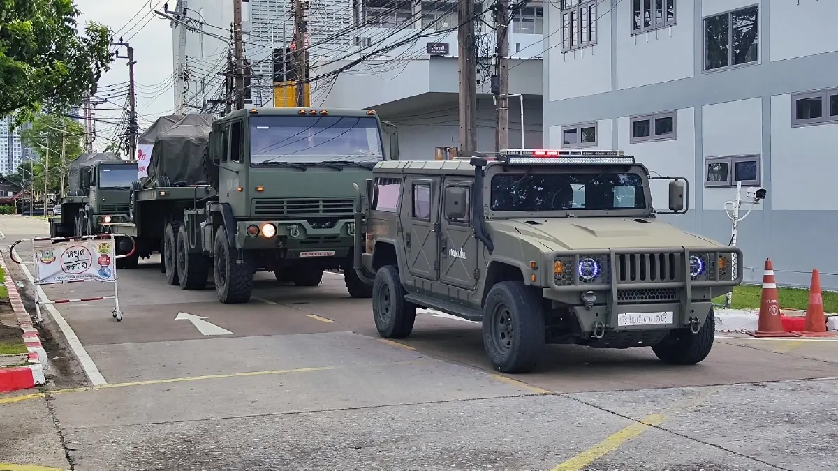 แจ้งเคลื่อนย้ายยุทธโธปกรณ์ หลังฝึกเสร็จ จากลพบุรีเข้ากรุงเทพฯ แยกเกียกกาย