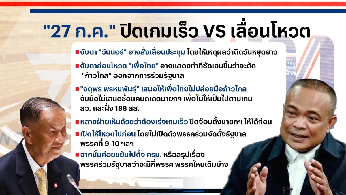สูตรตั้งรัฐบาล"เศรษฐา"-แม้ไร้"ก้าวไกล"ก็ได้ 312 เสียงเป๊ะ