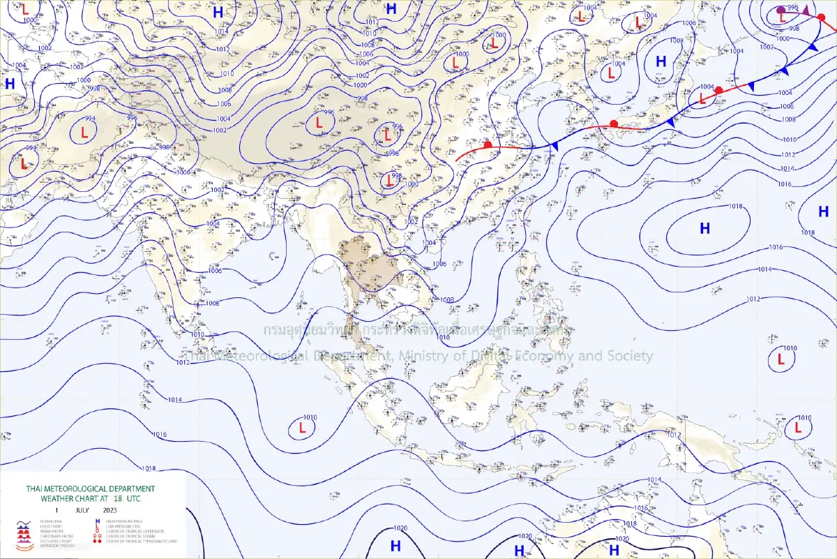 เช็กด่วน! อุตุฯ เตือน 40 จังหวัดทั่วไทย วันนี้มีฝนตกหนัก