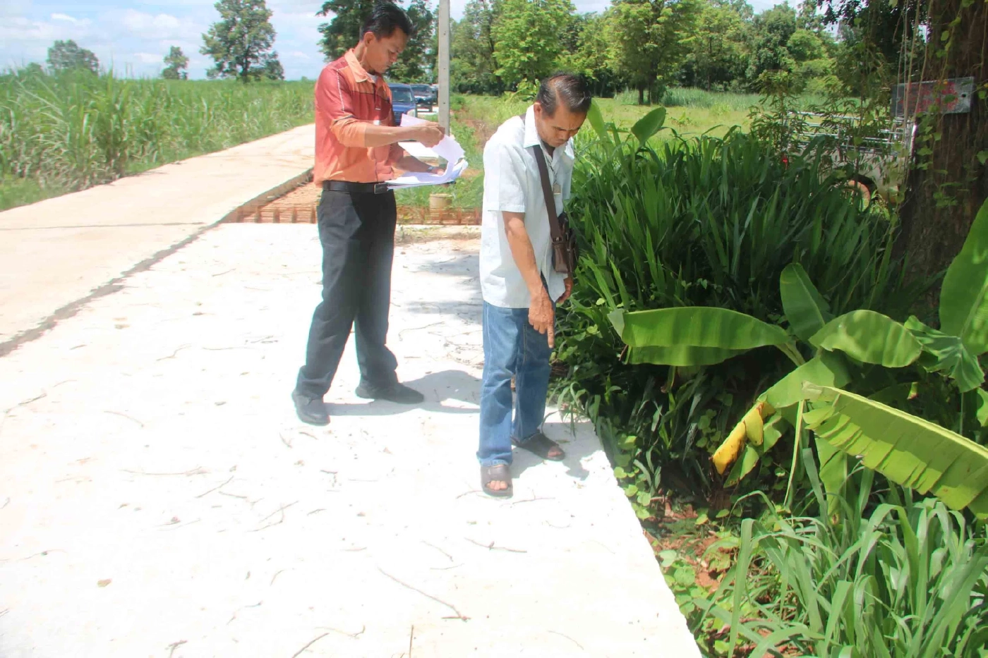 หวิดวางมวย คัดค้านรังวัดที่ดิน สร้างถนนคอนกรีต-ย้ายเสาไฟไม่ได้