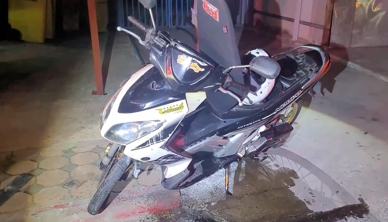 รถ จยย.ของกลุ่มวัยรุ่นผู้ประสบเหตุ