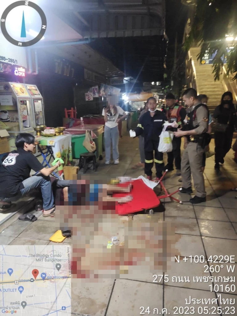 หนุ่มพเนจรหึงเมียชาวบ้าน มีดจ้วงพ่อค้า ตลาดบางแค เจ็บสาหัส