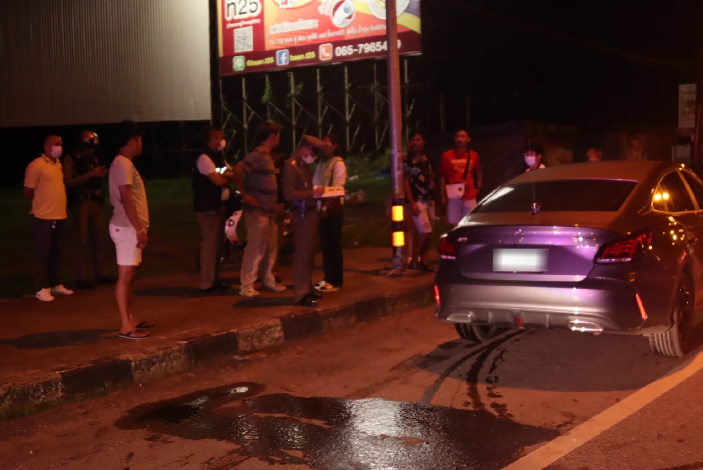 แจงรถตราโล่ถูกชน ตำรวจท้องร่วงหนัก ขับไปรพ.กลางดึก ไม่ได้เที่ยวร้านเหล้า