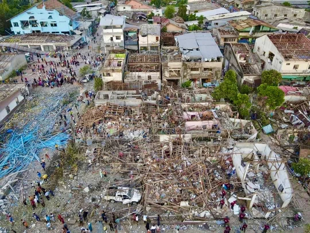 โกดังเก็บพลุระเบิด ตลาดมูโนะ นราธิวาส