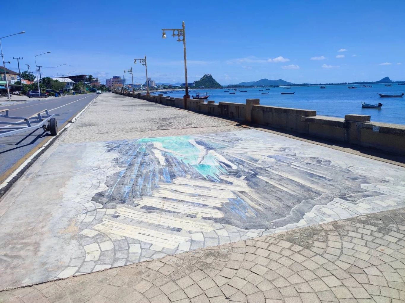 งานพื้นผิวถนนศิลปะ