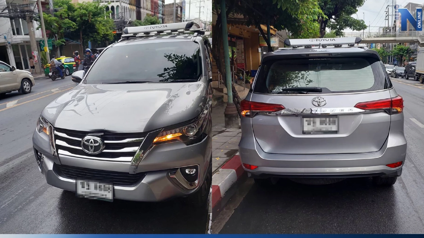 ฟอร์จูนเนอร์เลี้ยวพุ่งชน สว.จร.คลองตัน บาดเจ็บ ปากซอยปรีดีฯ