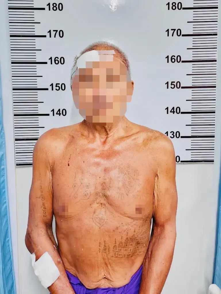 นายสมบัติ แผนนุช อายุ 62 ปี ผู้ก่อเหตุ