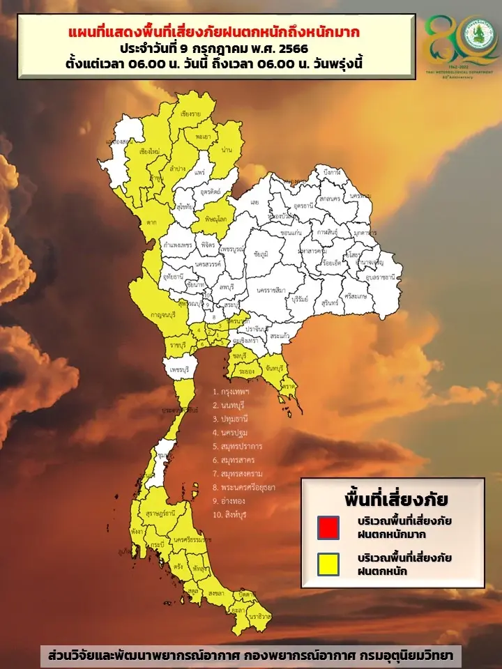 เตรียมตัวให้พร้อม อุตุฯ เตือน "ภาคใต้" วันนี้ ฝนถล่มหนัก ร้อยละ 80 ของพื้นที่