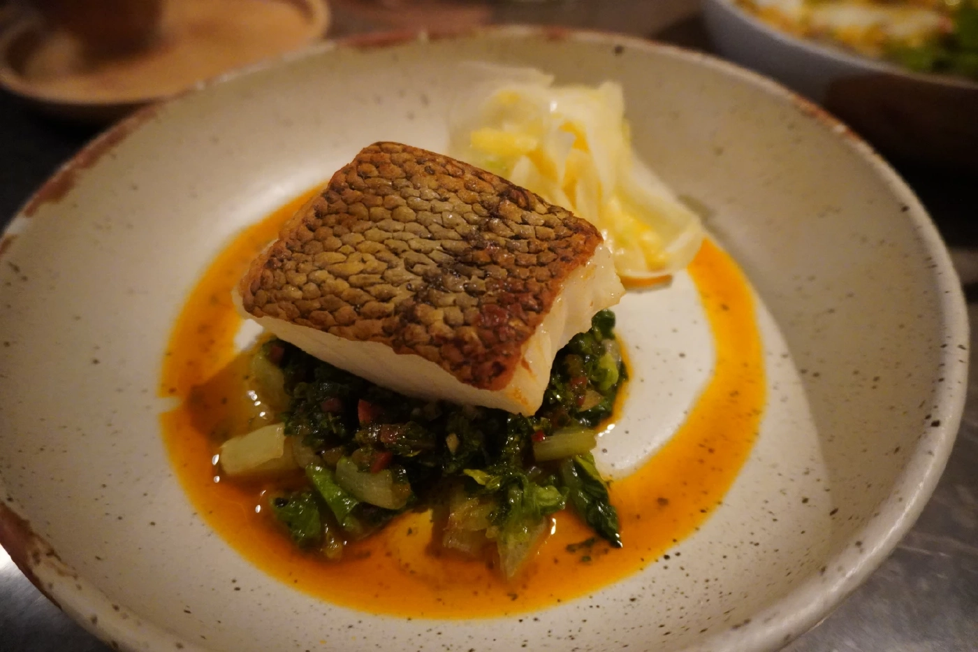 ปลาหิมะย่างเตาถ่าน