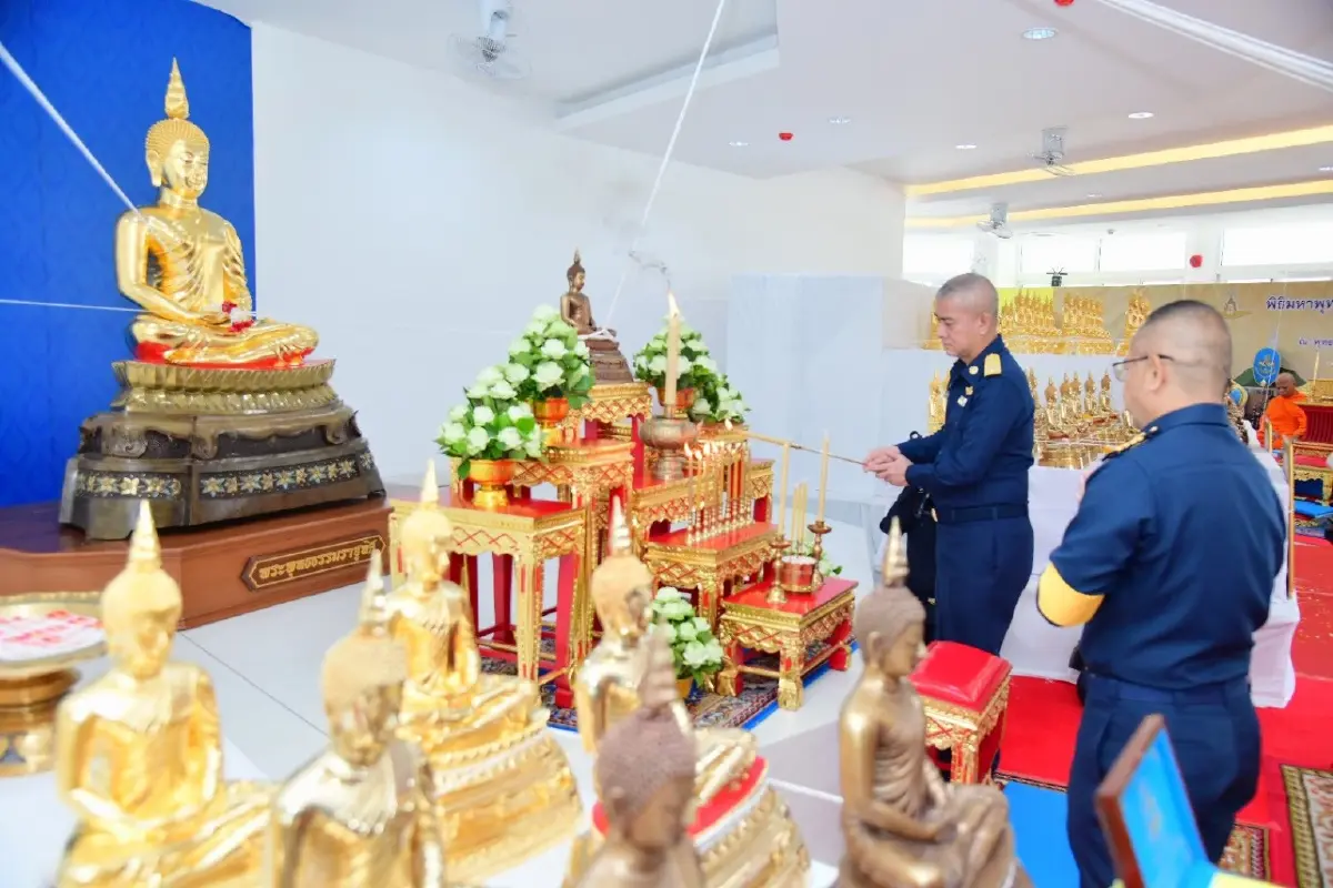 "ผบ.ทอ." เป็นประธานพิธีมหาพุทธาภิเษก พระพุทธธรรมราชูทิศ “รุ่นแรก” (ปางสมาธิ)