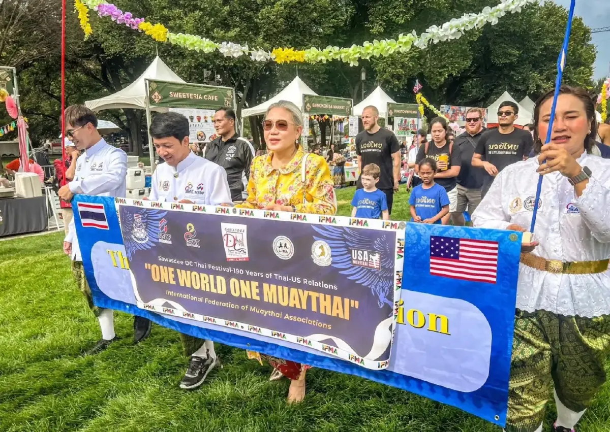"บัวขาว" นำทัพมวยไทยจัดแข่งที่วอชิงตัน ฉลองความสัมพันธ์ 190 ปีไทย-สหรัฐฯ