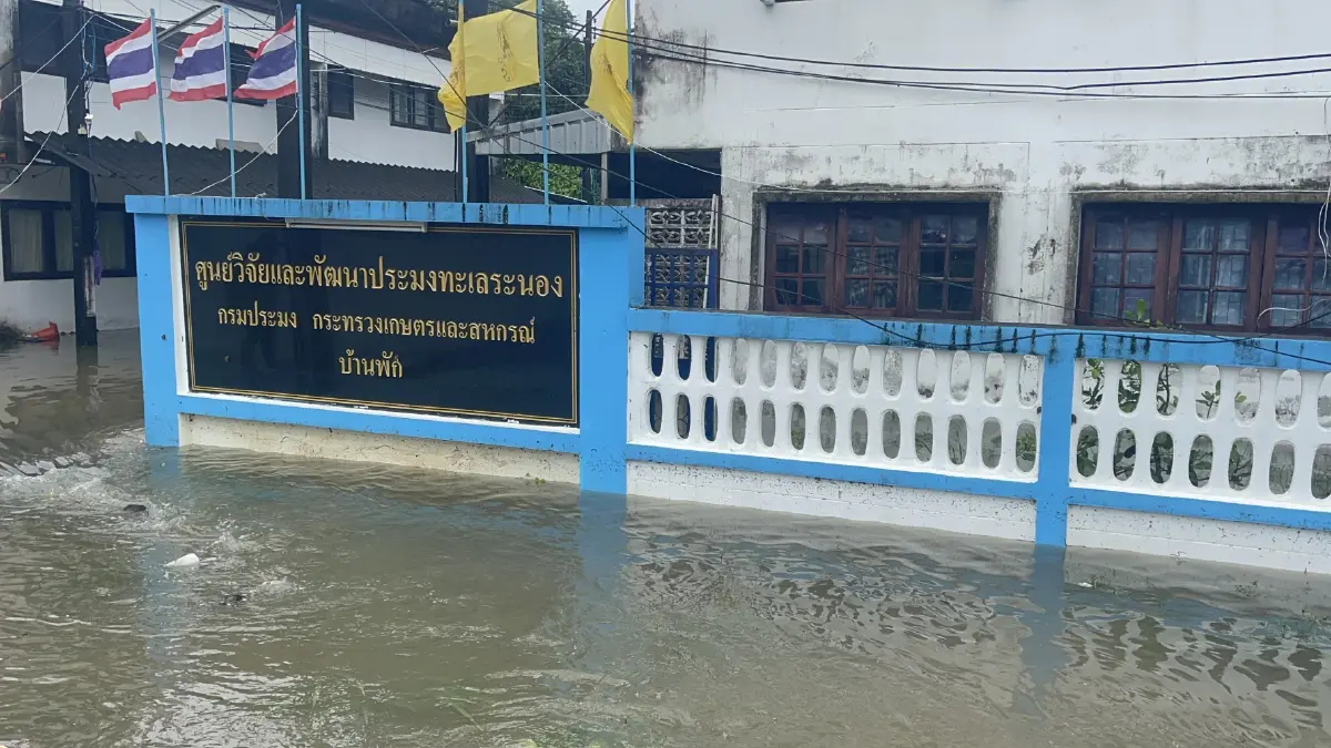 สถานการณ์น้ำท่วมในพื้นที่เมืองระนอง