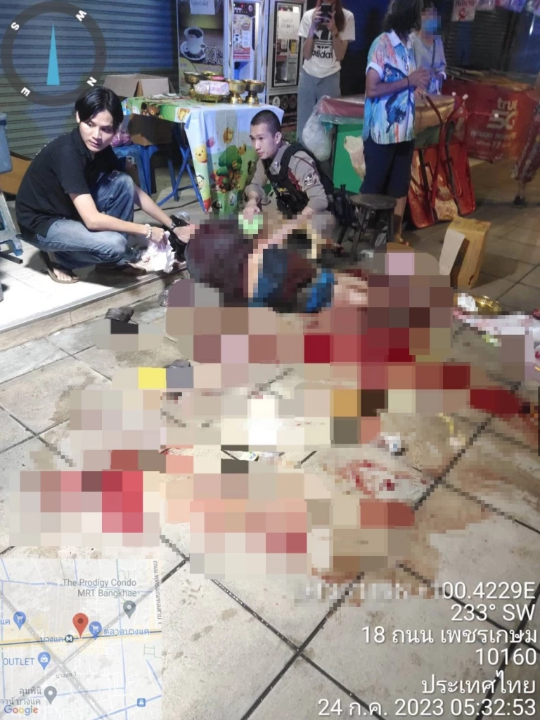 หนุ่มพเนจรหึงเมียชาวบ้าน มีดจ้วงพ่อค้า ตลาดบางแค เจ็บสาหัส