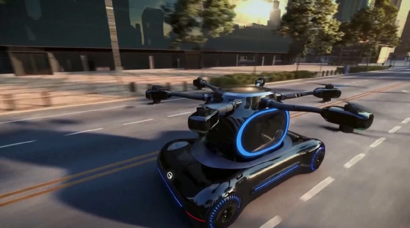 รถยนต์บินได้จีนโชว์ขึ้นฟ้า - วิ่งบนถนนแบบไร้รอยต่อ (คลิปข่าว)