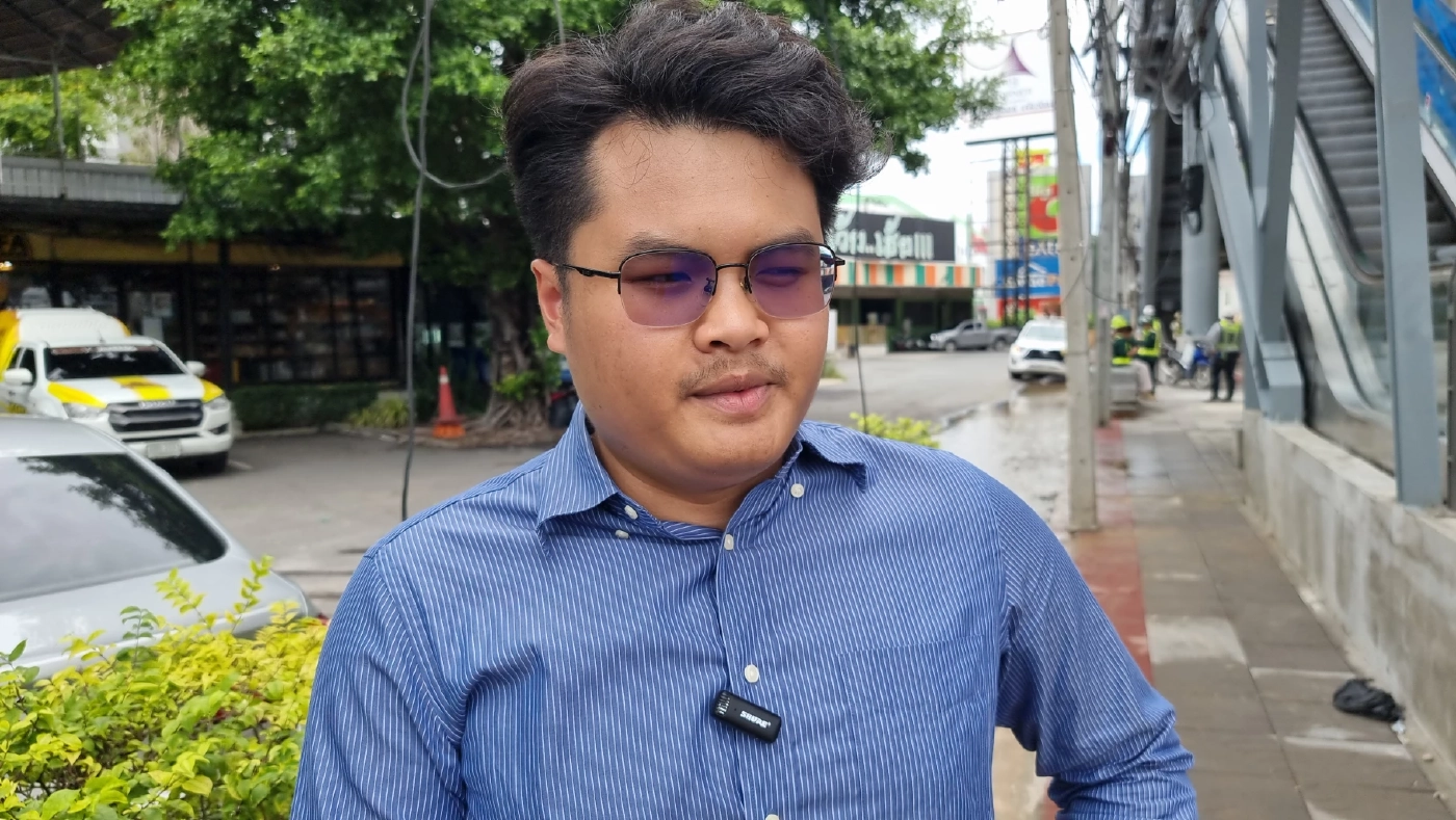 นายสันติราษฎร์ สุวรรณพิมพ์ วิศวกรโครงการรถไฟฟ้าสายสีชมพู บริษัท ซิโนไทยฯ