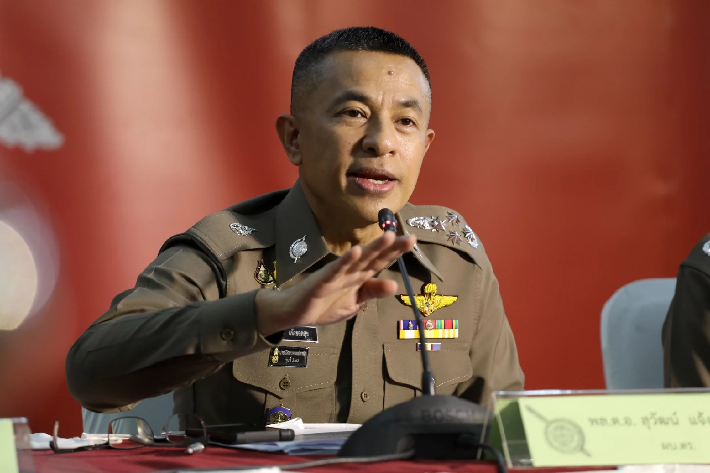 พล.ต.อ.สุวัฒน์ แจ้งยอดสุข ผบ.ตร. (ในขณะนั้น)