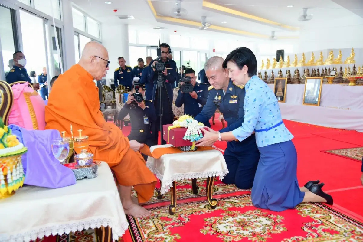 "ผบ.ทอ." เป็นประธานพิธีมหาพุทธาภิเษก พระพุทธธรรมราชูทิศ “รุ่นแรก” (ปางสมาธิ)