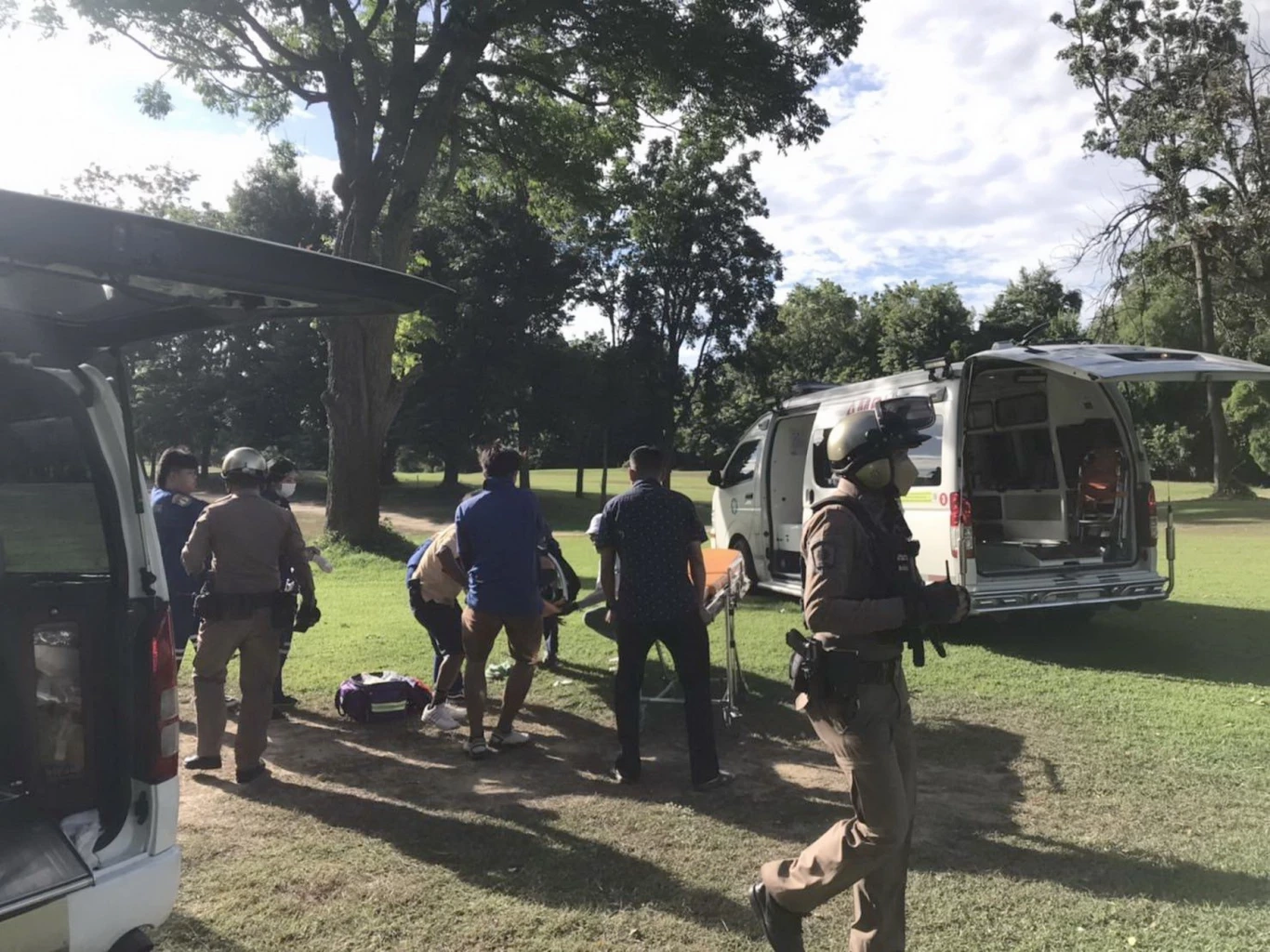 วันเกิดเหตุรัวยิงในสนามกอล์ฟ -แฟ้มภาพ- 