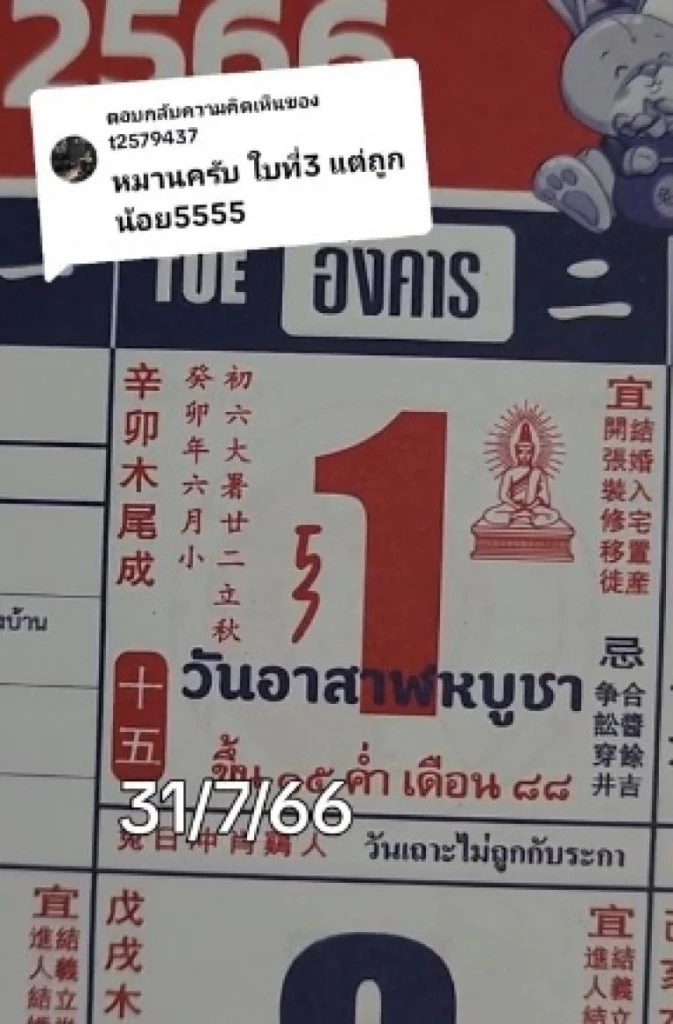 รวมเลขเด็ดเลขดัง งวด 31 7 66 เลขดังปฏิทินจีน เลขฝาโลงครูชลธี สำนักดังอีกเพียบ