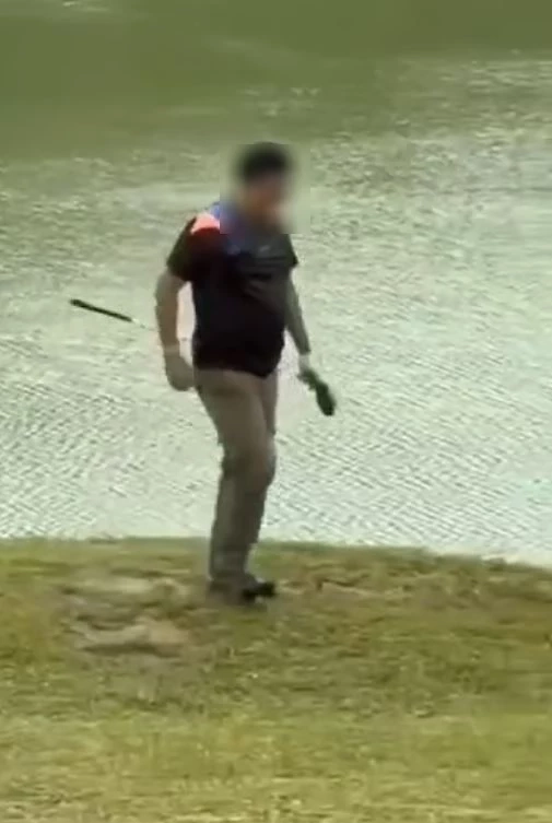 สั่งหาตัวด่วน! หนุ่มพิเรนทร์ตีกอล์ฟริมอ่างเก็บน้ำสายศร เขต อช.เขาใหญ่