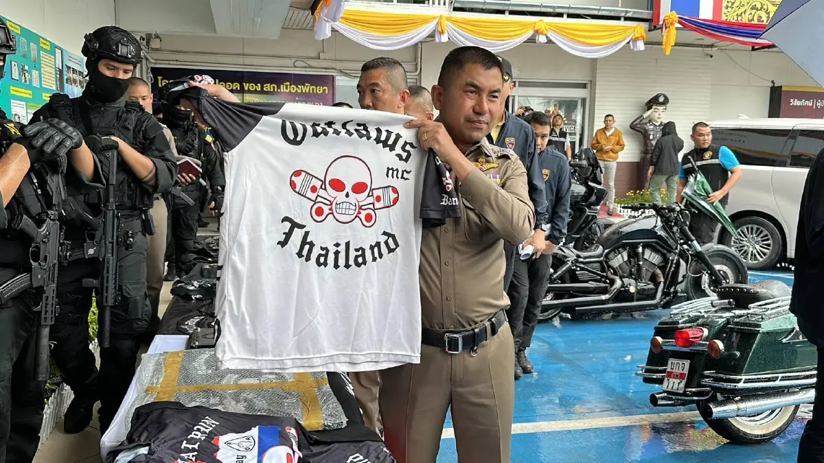 รวบหัวหน้าแก๊ง Outlaws พัทยา พบมีหมายจับคดีฉ้อโกงประชาชน-พ.ร.บ.คอมฯ