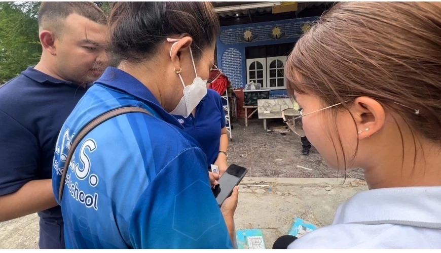 ครูที่เป็นแม่ของเด็กที่ก่อเหตุ