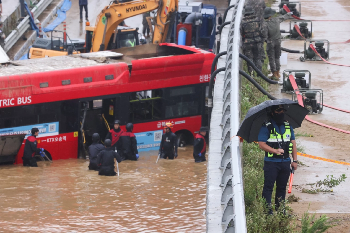 เกาหลีใต้สอบสวนน้ำท่วมอุโมงค์ทางลอดดับ 13 ราย