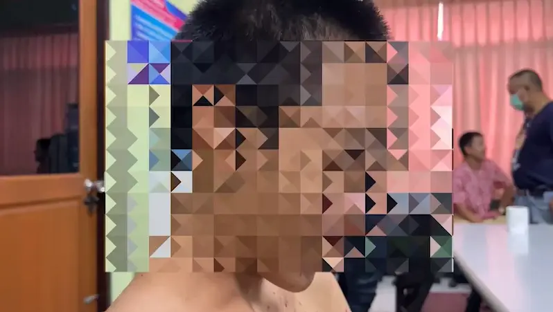 นายขจรเดช จำปาทอง อายุ 23 ปี ผู้ก่อเหตุ