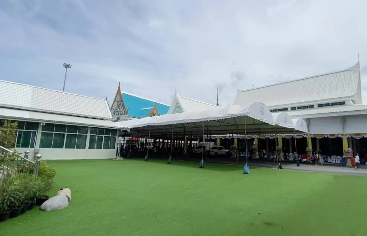 "วัดไร่ขิง" จัดเตรียมสถานที่ เตรียมรับร่าง "ครูชลธี ธารทอง" ศิลปินแห่งชาติ