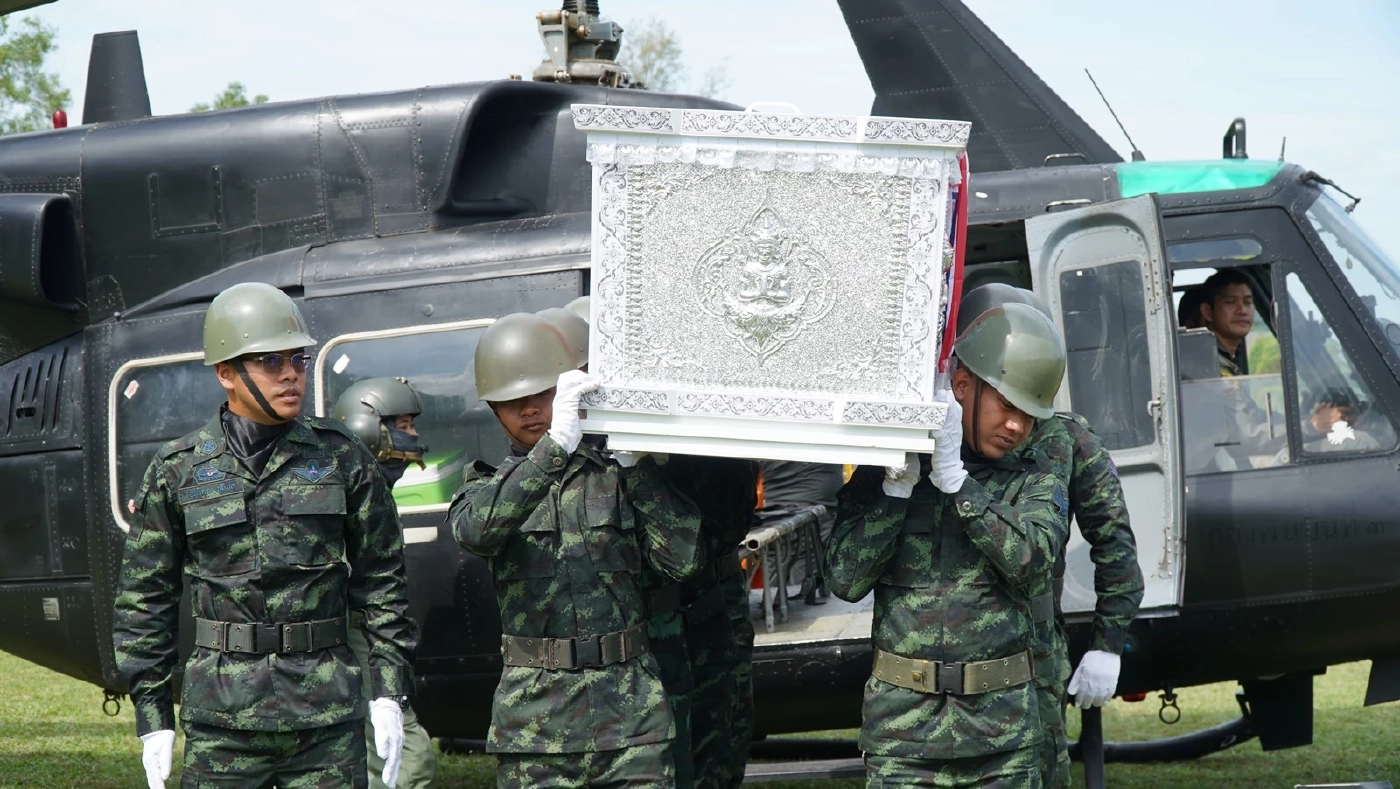 ส่งร่าง "สิบเอก" ที่ถูกแก๊งยางเถื่อน ตีจมหายแม่น้ำกระบุรี กลับภูมิลำเนา